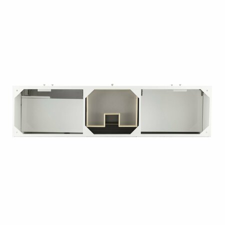 James Martin Vanities Linear 72in Single Vanity, Glossy White 210-V72S-GW